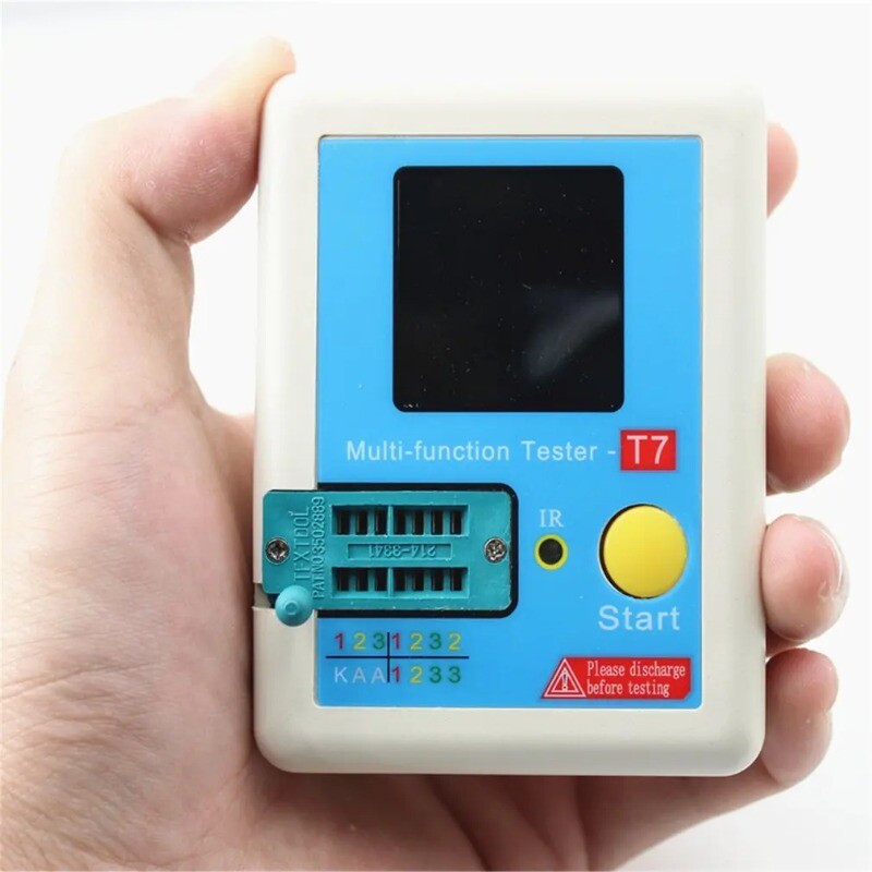 LCR-T7 Transistor Tester TFT Diode Triode Capacitance Meter LCR ESR Meter