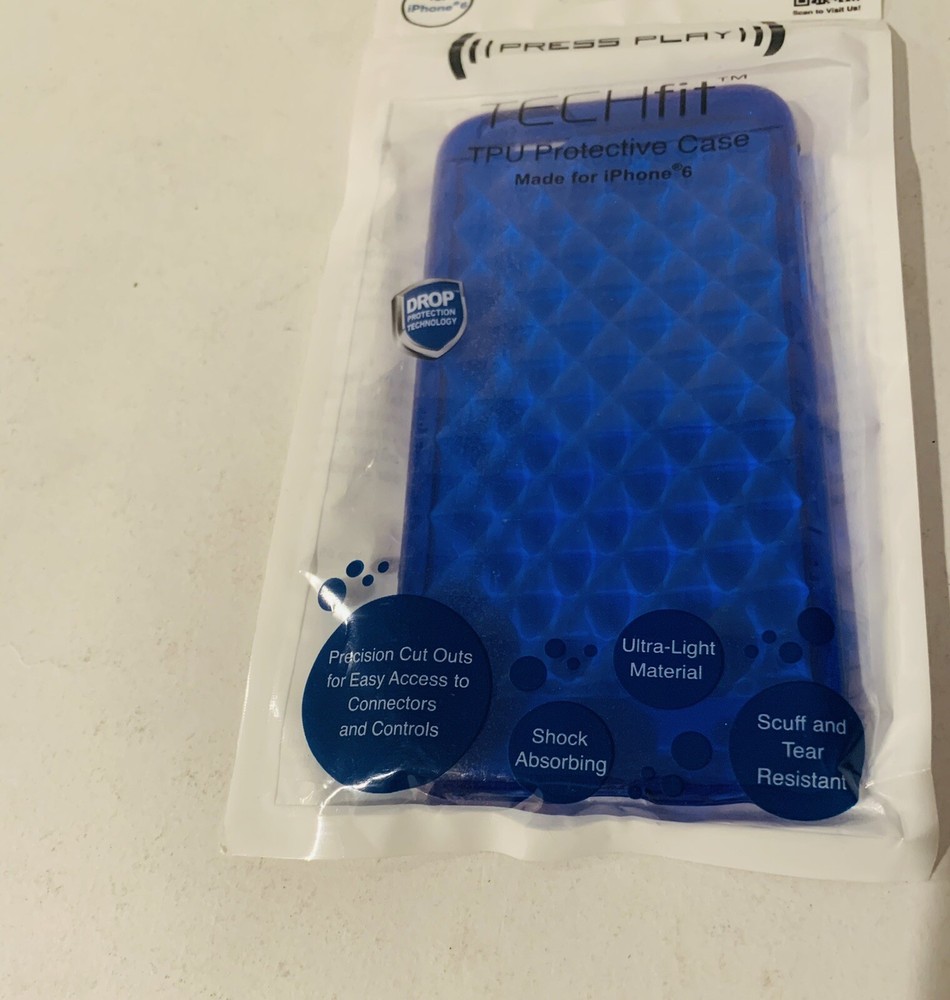 iPhone 6 TPU Techfit Blue Protective Case