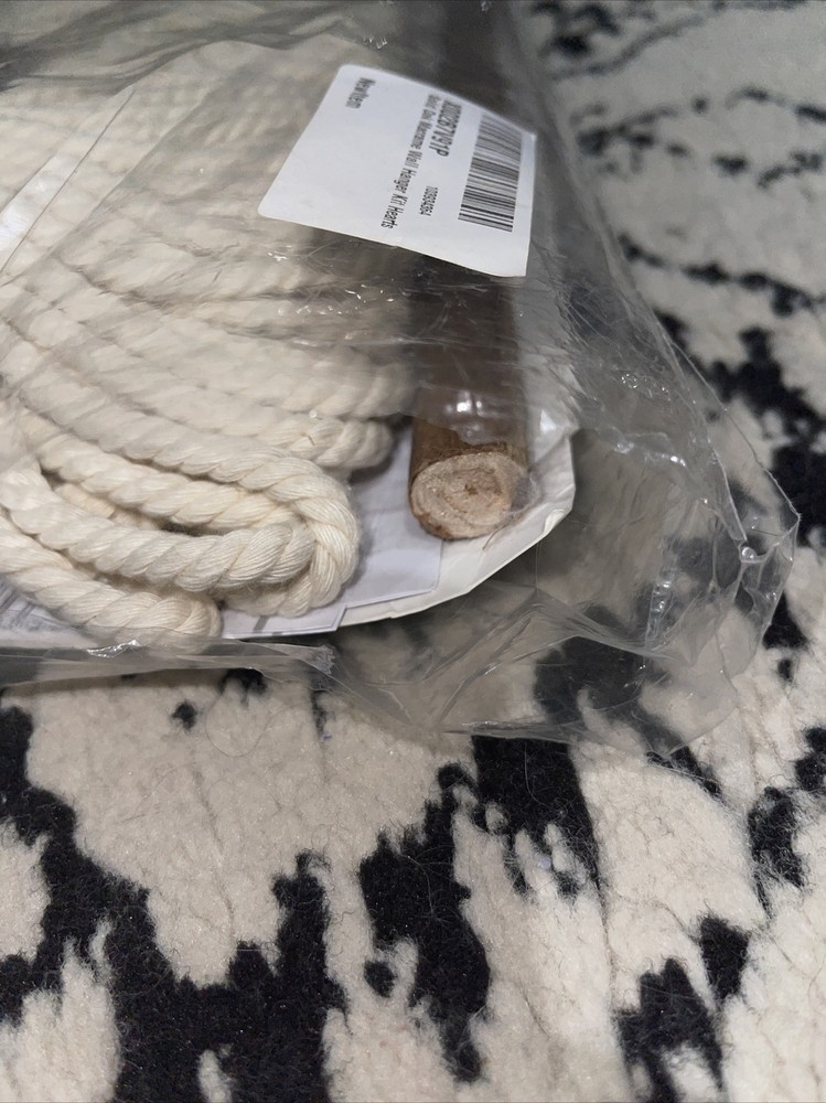 Vintage Solid Oak Inc. Macrame Wall Hanging Kit 10”x36”