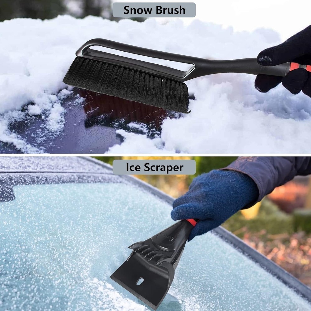 27" Ice Scraper Snow Brush 3 Pack, Wider Snow Scraper4.73" Width Snow Removal...
