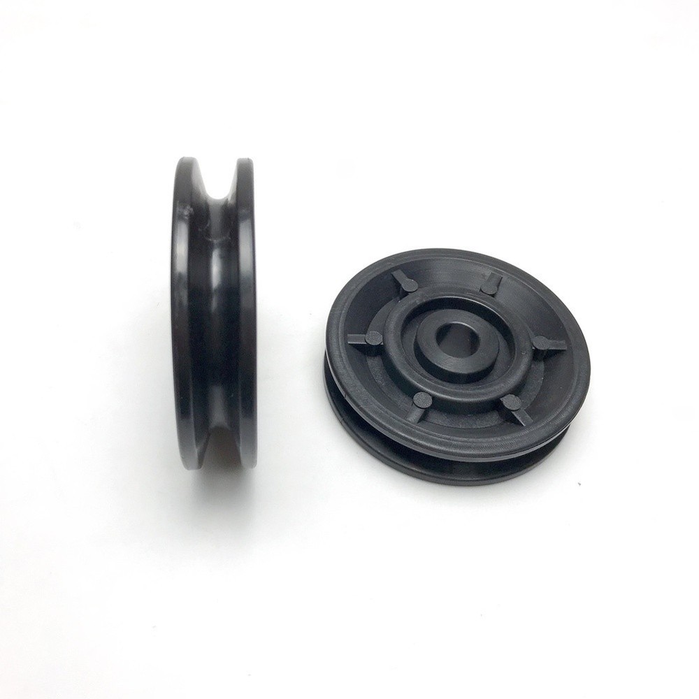 2 Pack Plastic Pulley Wheels 75mm for Gym Machine Cable Routing Solutions