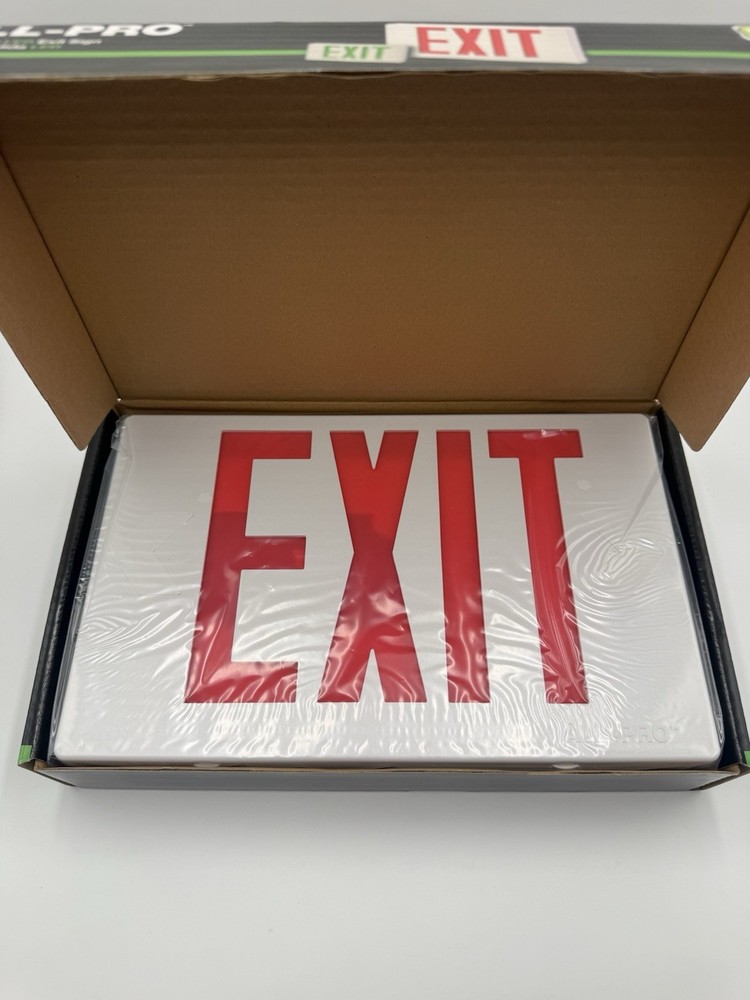 All-Pro EXIT SIGN Red/Green LED Light APLX7RG - NEW
