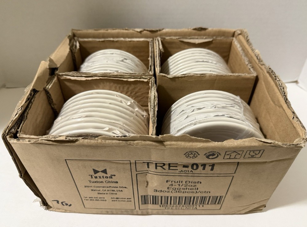 TUXTON CHINA TRE-011 FRUIT DISH 4 1/2oz EGGSHELL 36pcs