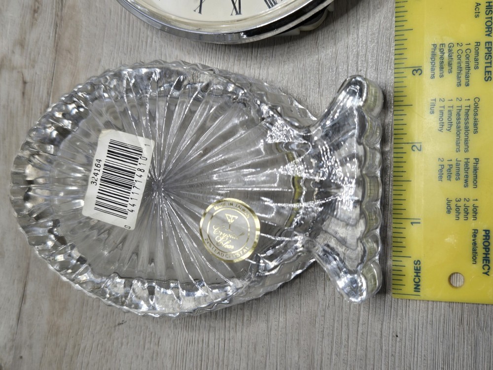 Crystal Clear Quartz Clock Desk Clock Office