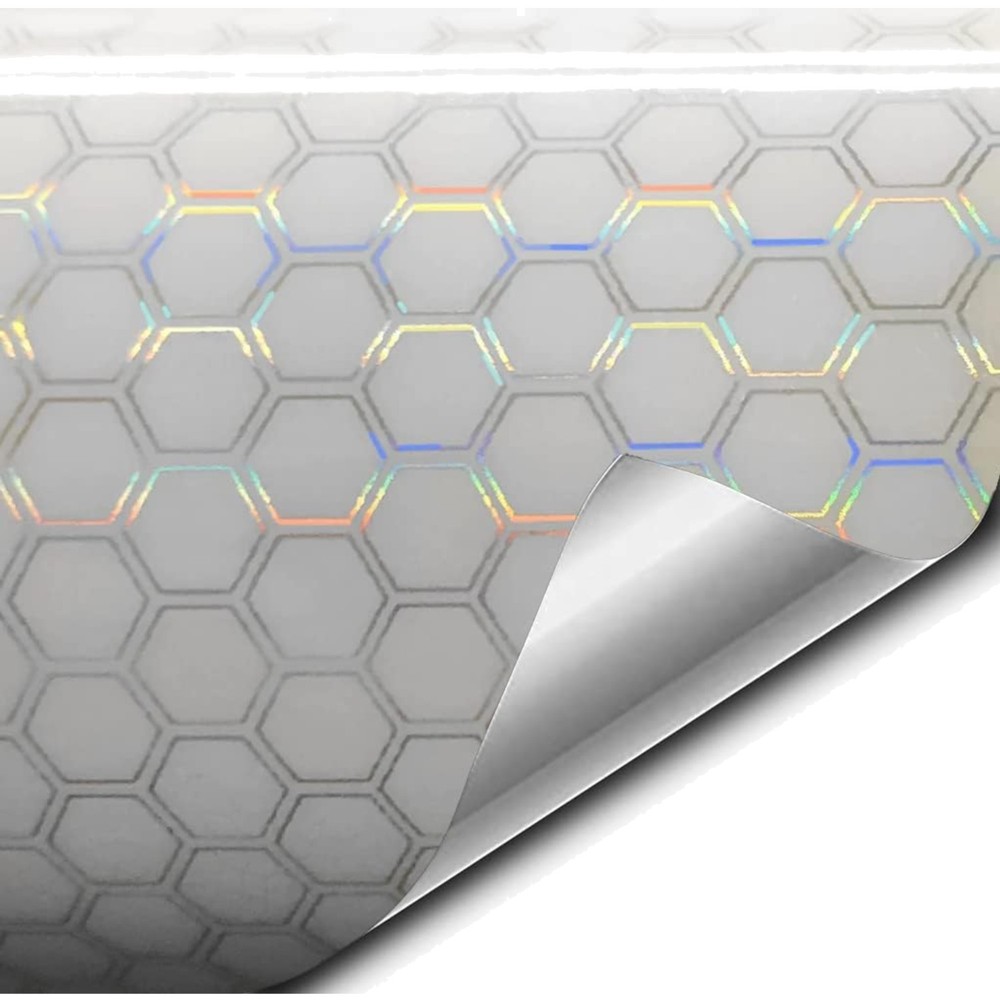 HEX+ Air-Tint Headlight Vinyl Roll 17.9" x 60", Clear Large Pattern