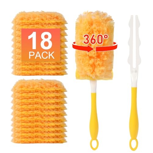 Count Duster Refill for Swiffer Duster with 1 Handle - 360° Multi-Surface 18