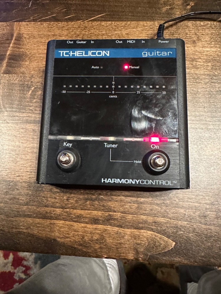 TC Helicon Harmony Control Guitar Controller Vocal Effect Pedal + Power Supply