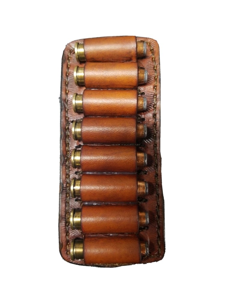 357 /38 Belt Clip Ammo Loops. Leather