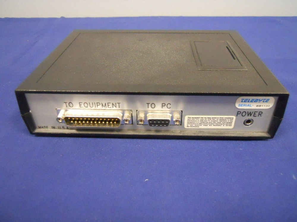 Telebyte PC Notebook Comscope Model 904 W/ Power Supply, Bag, Disks +