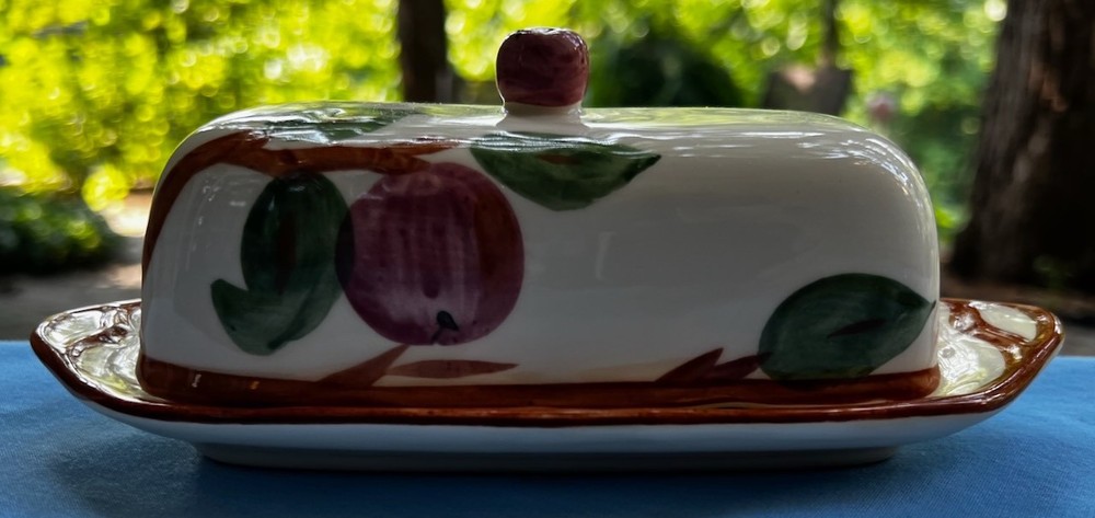 Franciscan Apple Covered Butter Dish England