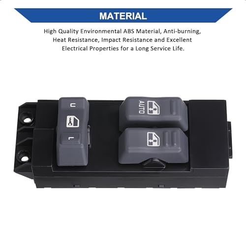 Driver Side Power Window Control Switch Gray Buttons, Compatible with 1999