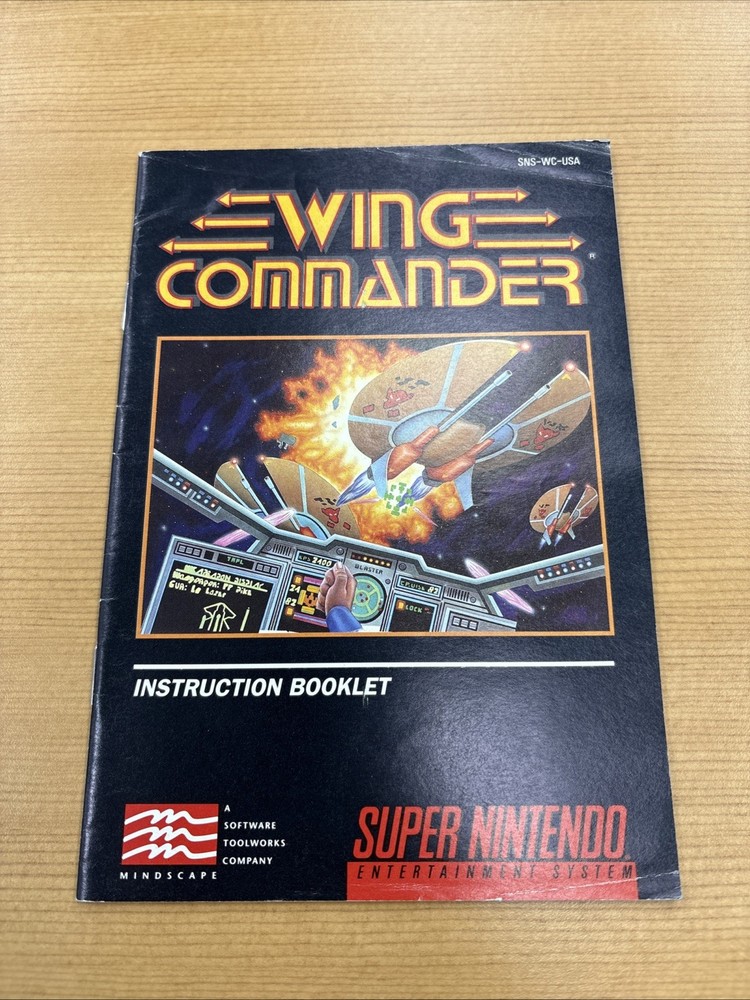 Wing Commander SNES Instruction Booklet Only