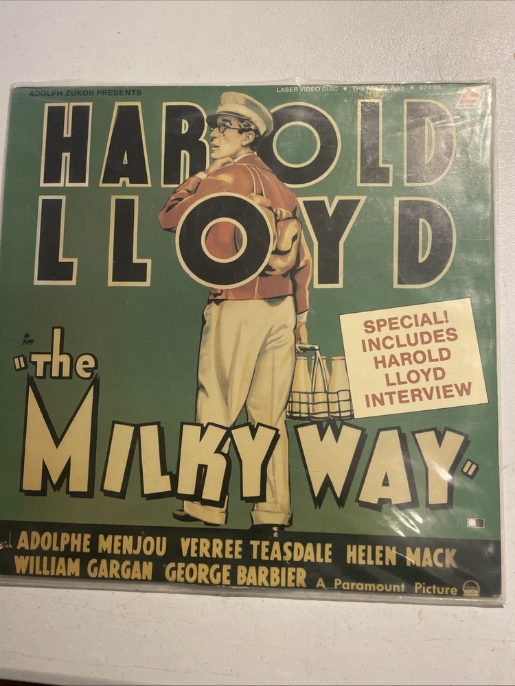 THE MILKY WAY ( HAROLD LLOYD ) LASER DISC VG