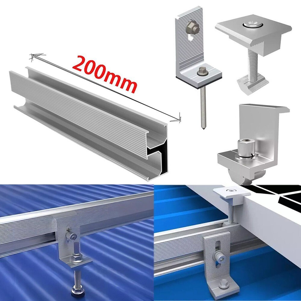 Solar Rail Alu Mounting Rail Solar Panel PV Profile Solar System Accessories Set