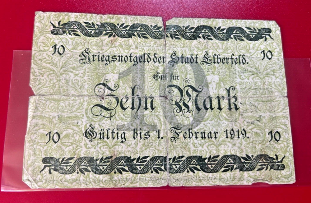 1919 10 MARKS GERMANY BANKNOTE