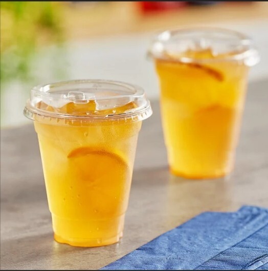 20 Oz Pet Plastic Cold Cups Beverage Cups With Lids