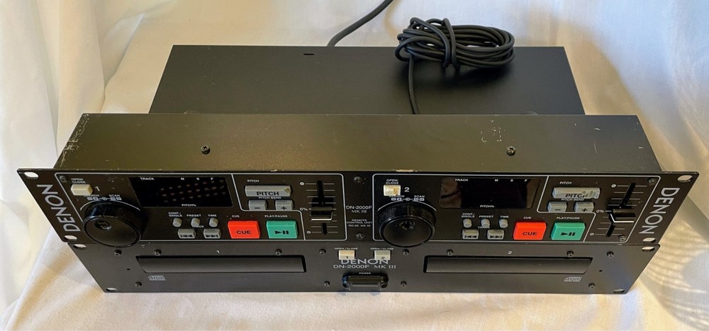 Denon DN-2000F MK3 Double CD Player & Remote Control Unit-Needs Power Cord