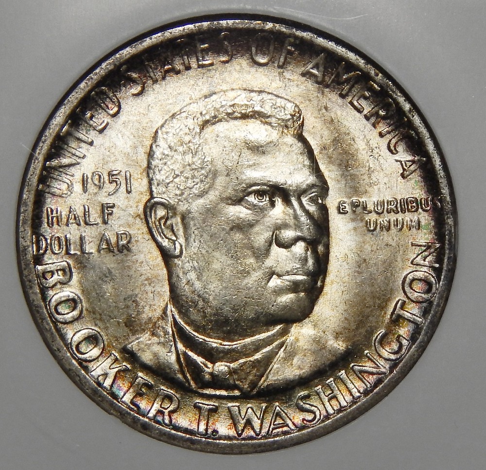1951 NGC MS 65 B.T. WASHINGTON COMMEMORATIVE HALF DOLLAR