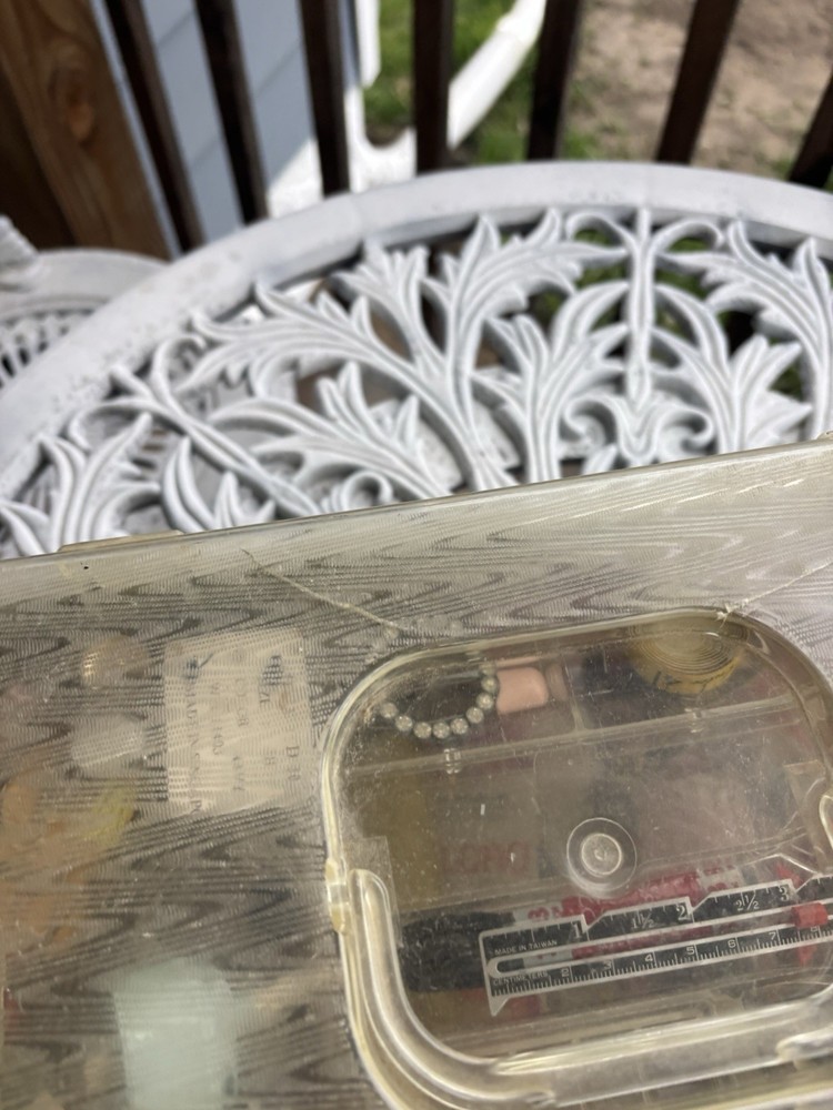 Vintage Sewing Box And Contents