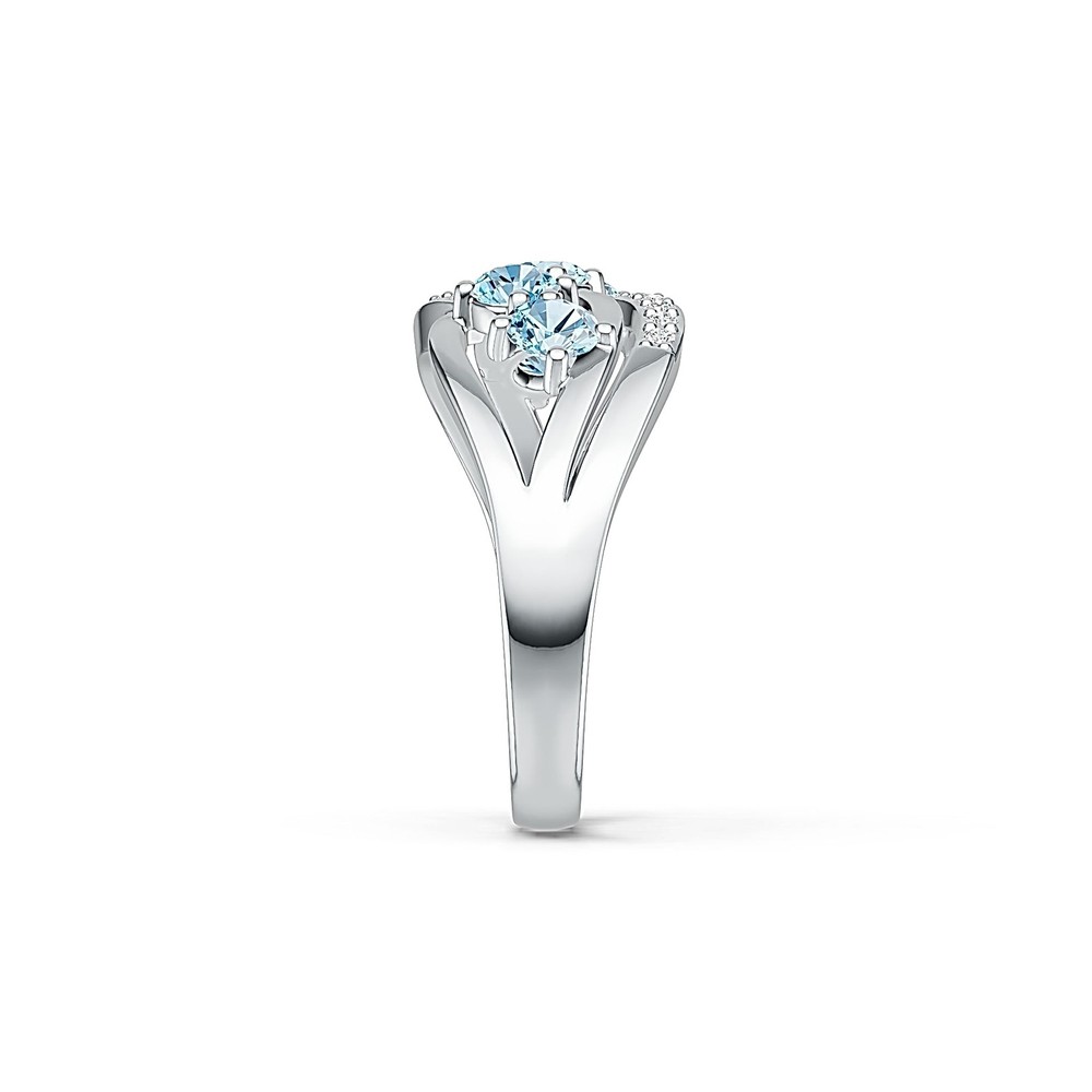 Sterling Silver Semi Mount Ring Setting Round RD 4x4mm