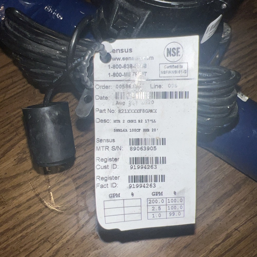 Sensus R2 OMNI 2" Digital Water Meter 17” (Used)