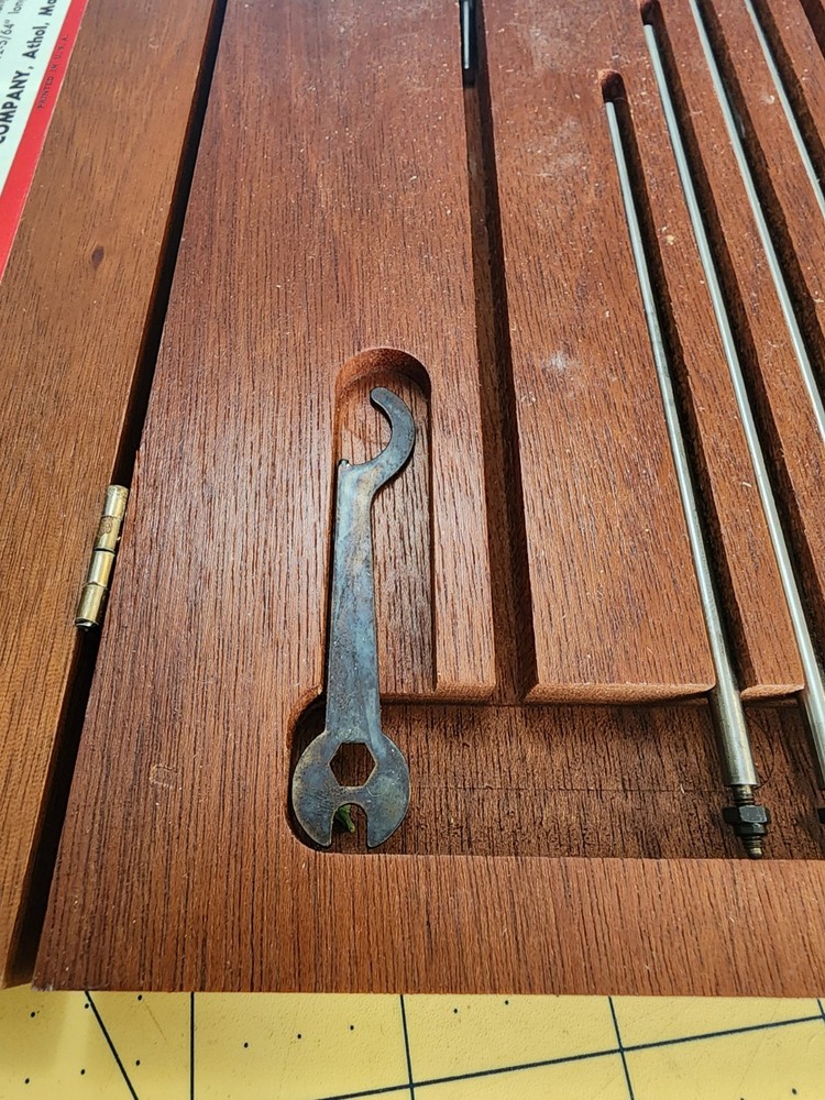 Starrett No. 445 Depth Micrometer Set With Wooden Case