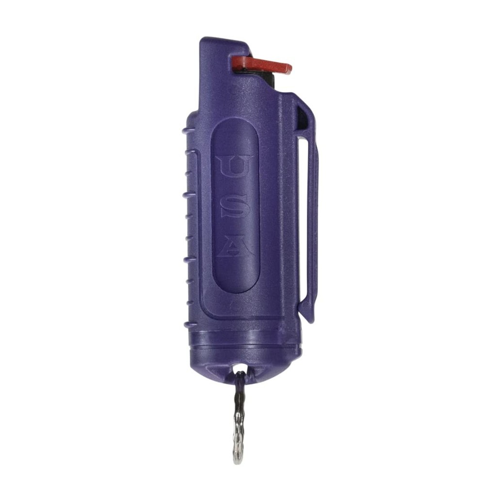 Compact Purple Pepper Spray Maximum Strength For Personal Defense Keychain