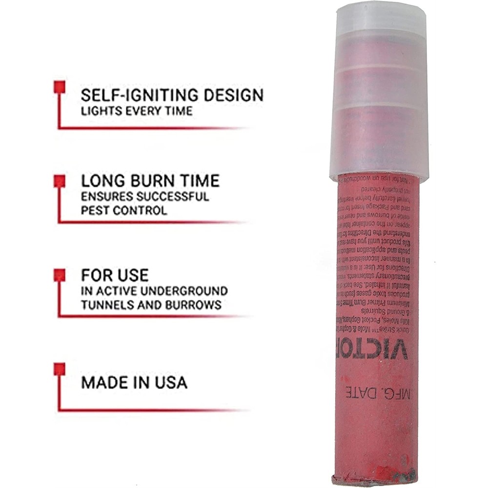 Victor Pest Quick Strike Mole & Gopher Gasser, 4 Pack (Quantity of 1)