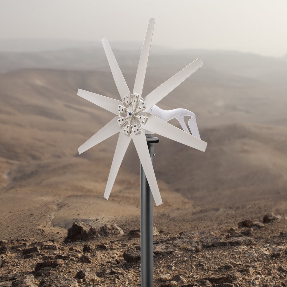 Wind Turbine Generator Kit 600W 12V 8 Blade with Controller Windmill Power