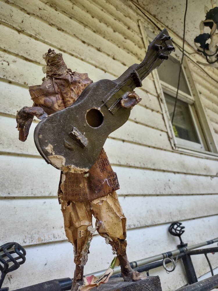 Haunted Headless Paper Mache Man!
