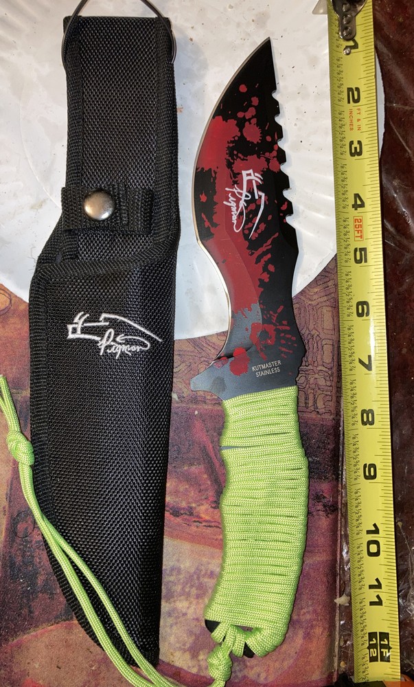 KUTMASTER Stainless PIGMAN 12”Fixed Blade HUNTING