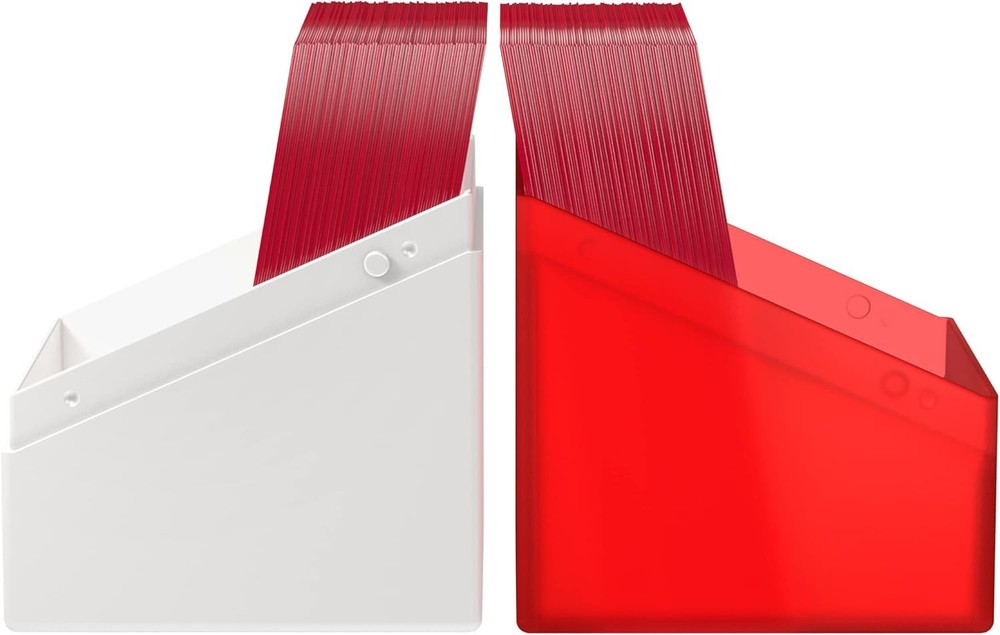 Ultimate Guard 100+ Boulder Synergy Standard Size Deck Case Red and White