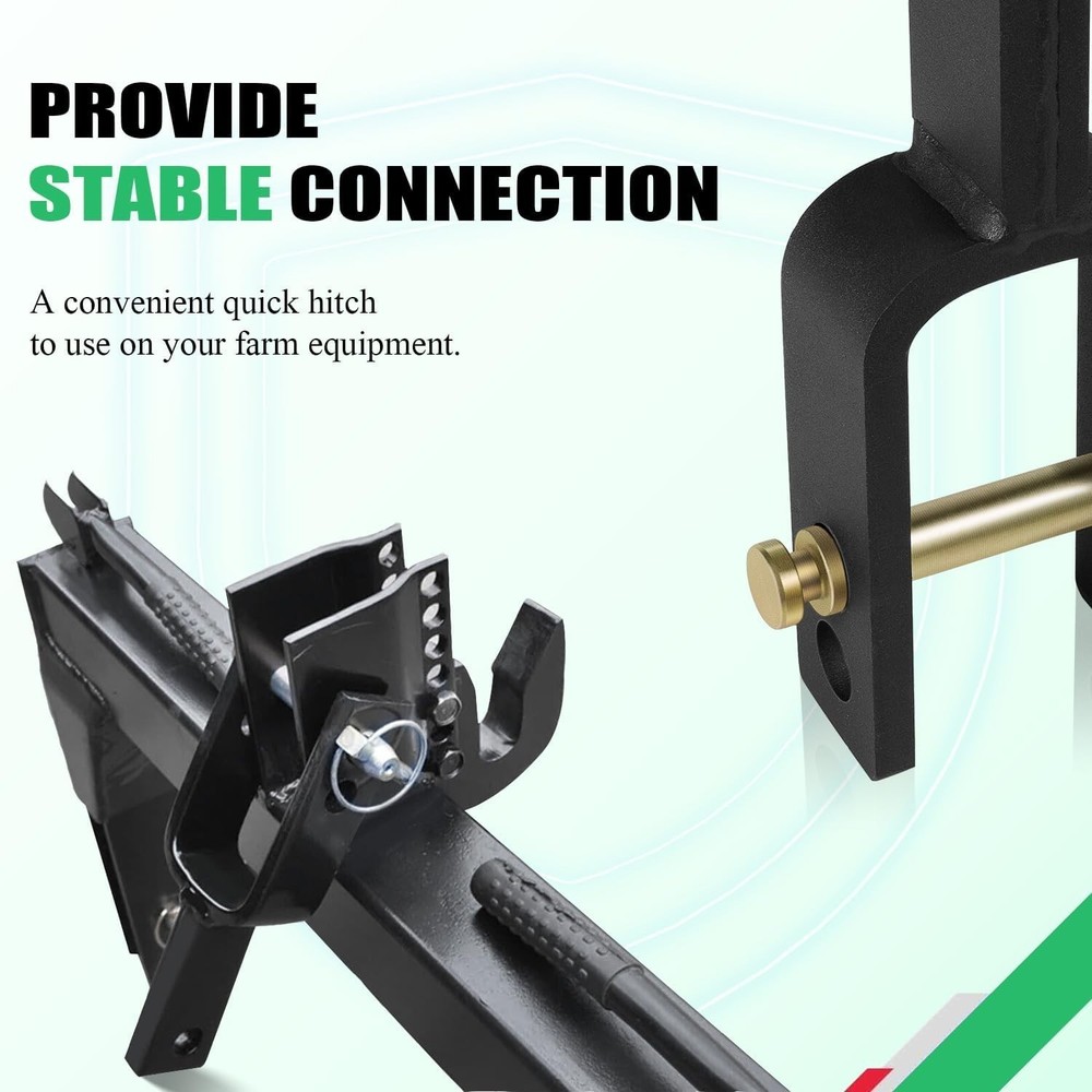 Adjustable Quick Hitch Adapter for Enhanced Tractor Compatibility – Alloy Steel