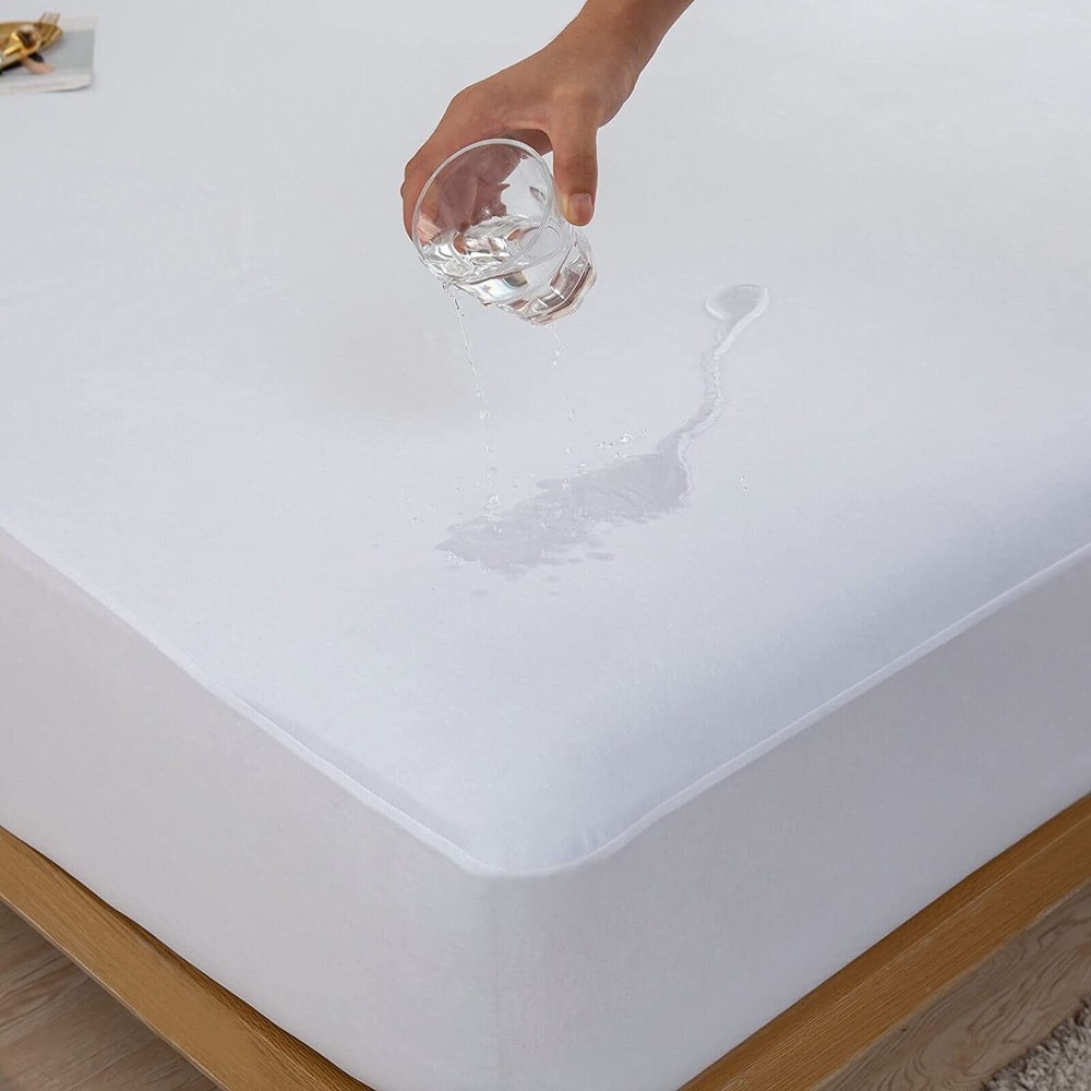 Waterproof 32-34" Split Top Queen Mattress Protector for Adjustable Bed Soft ...