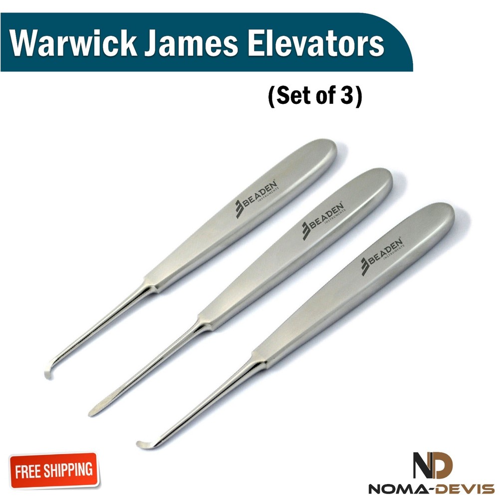 Surgical Elevators Warwick James Elevators Set Periodontal Ligament New BEADEN®