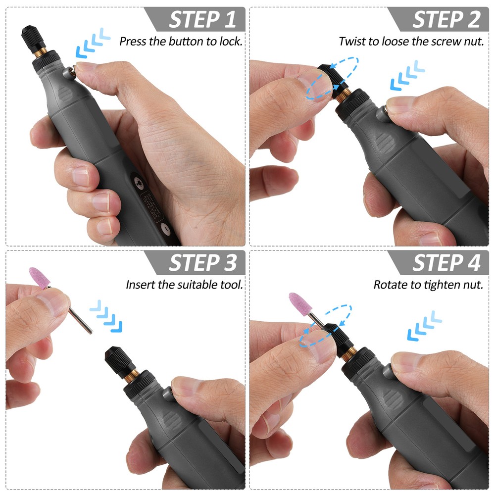 Cordless Rotary Tool 3.7V Li-Ion 5 Variable USB P3A2