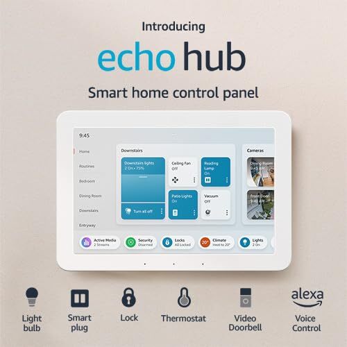 Introducing Amazon Echo Hub | 8” smart home control panel with Alexa | Compatibl