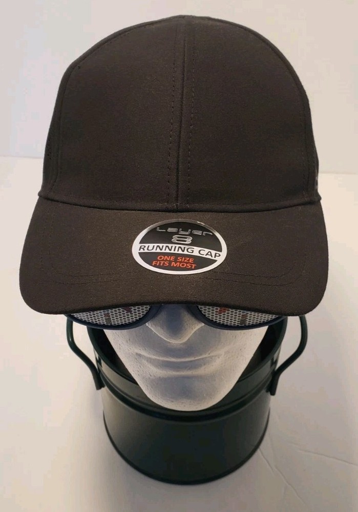 Layer 8 Black Running Cap New with Tags