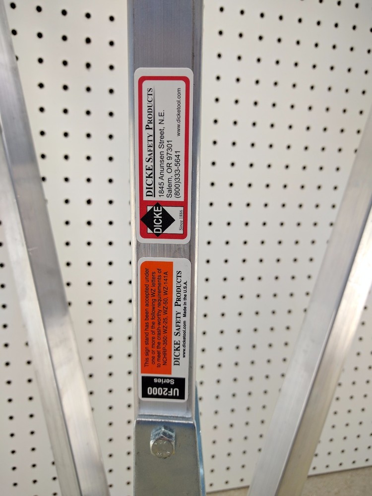 Sign Stand, Dicke, UF2000, 30"Hx7"W