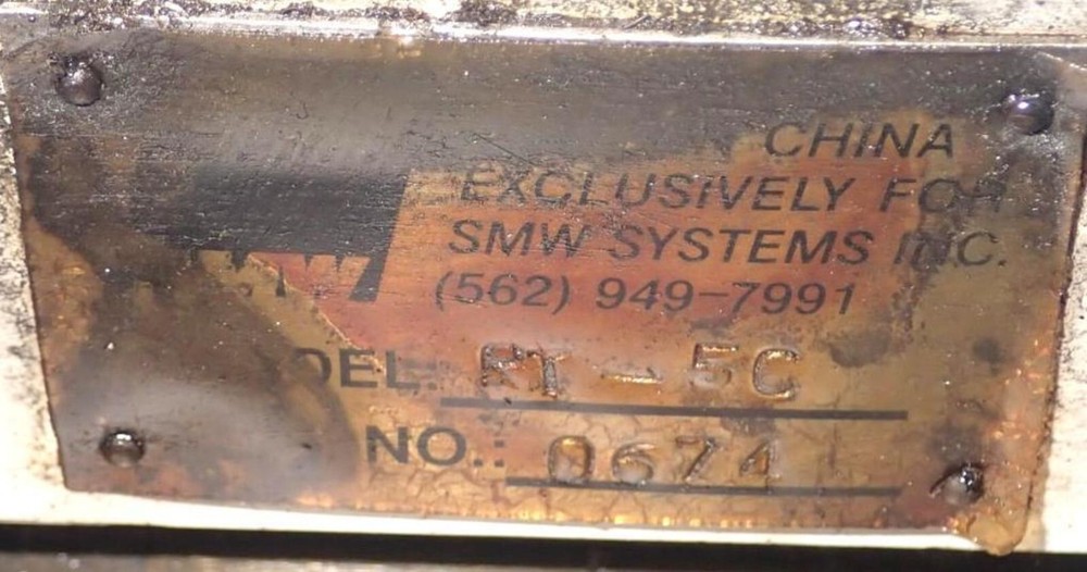 SMW RT5CPY ACCU-SMART 55 MODEL SYSTEM CNC 4TH AXIS ROTARY INDEXING UNIT 676