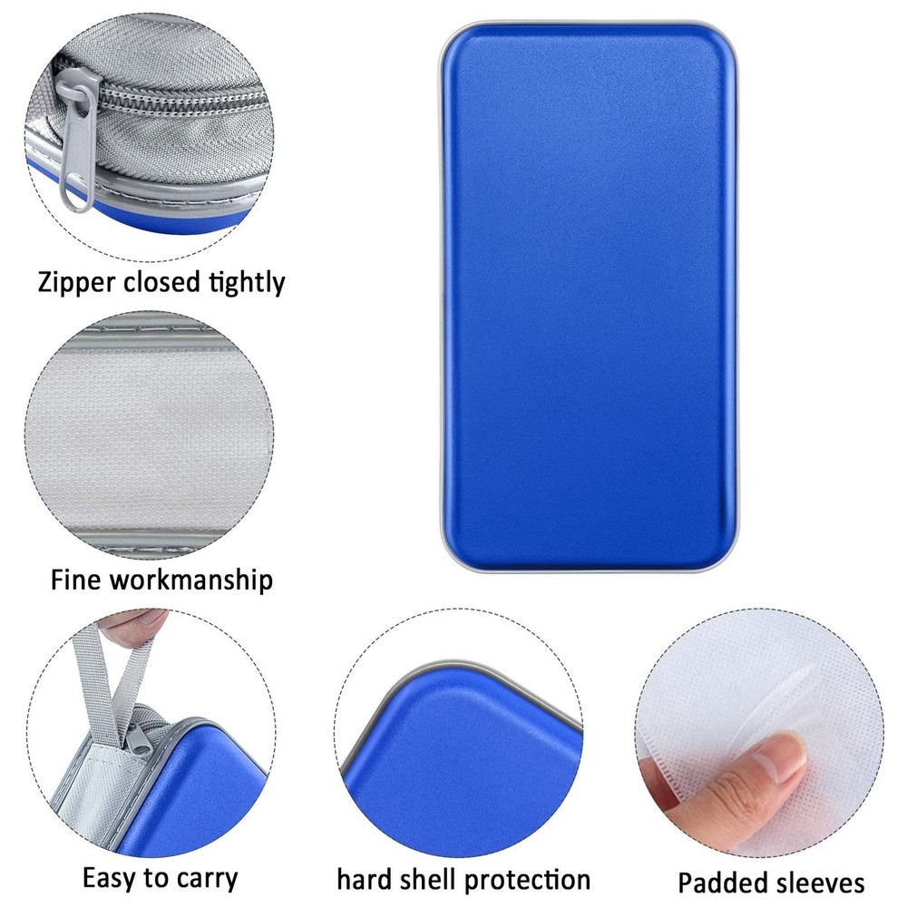 Siveit CD Case Holder, 80 Capacity CD/DVD Holders 80 Capacity, Blue