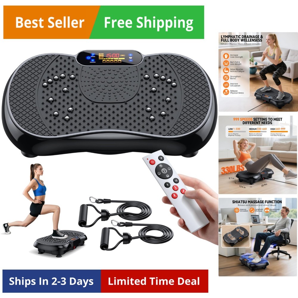 Vibration Plate Exercise Machine 2025 Upgraded Vibrating Plate for Lymphatic ...