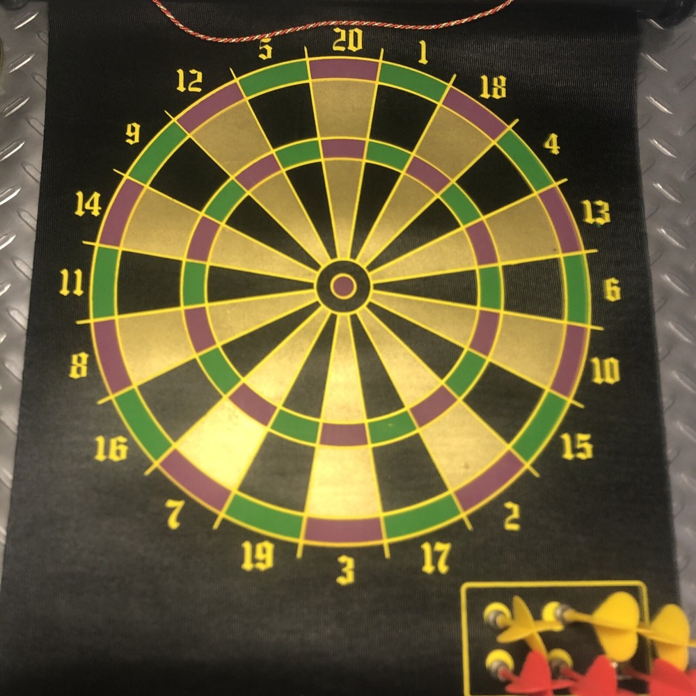 Samsonico - 2-in-1 Magnetic Dart Board - Roll Up