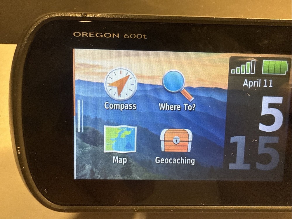 Garmin Oregon 600t Handheld GPS Tested Working.