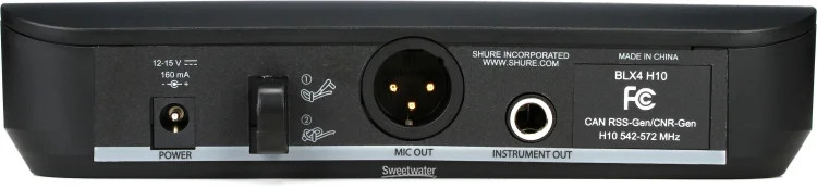 Shure BLX24/SM58 Wireless Handheld Microphone System - H10 Band