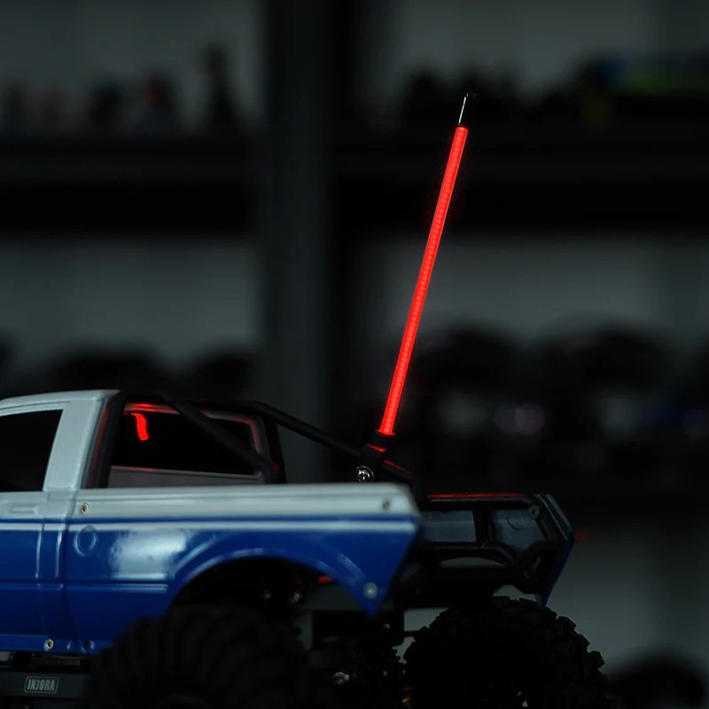 RC 1/10 LED Whip LIGHT Flexible Antenna *YELLOW*