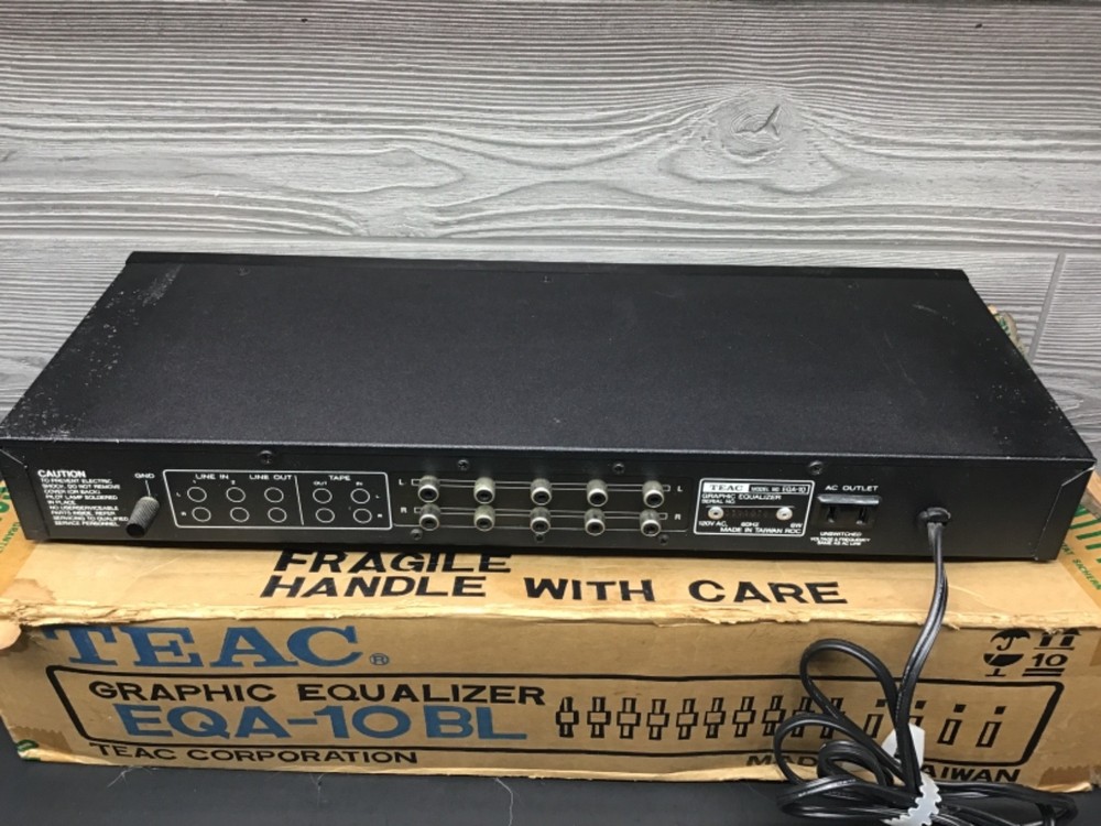 Vintage TEAC EQA-10 Graphic Equalizer W/ Box Tested Working
