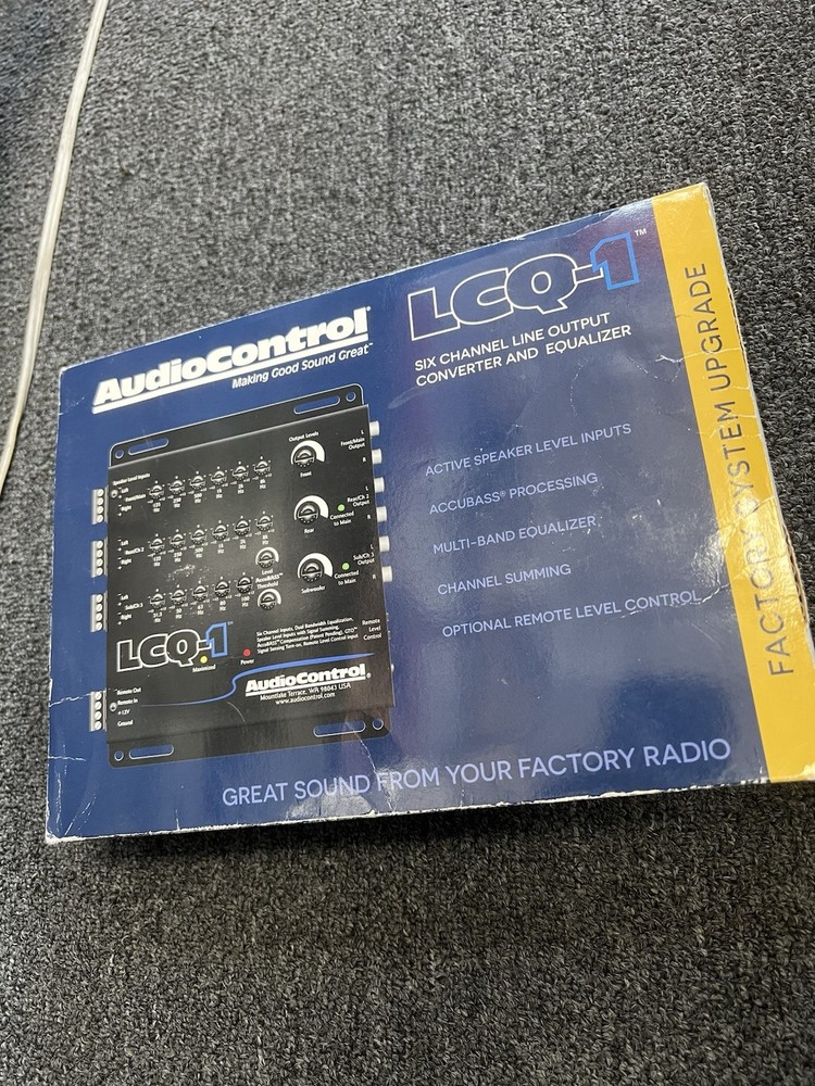 AudioControl LCQ-1 6 Channel Output Converter Sound Processor Equalizer
