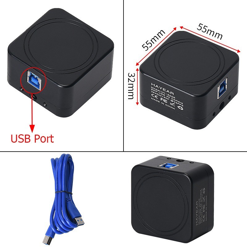4K 8.0MP USB Digital Electronic CCD Camera Microscope Eyepiece Industrial Camera