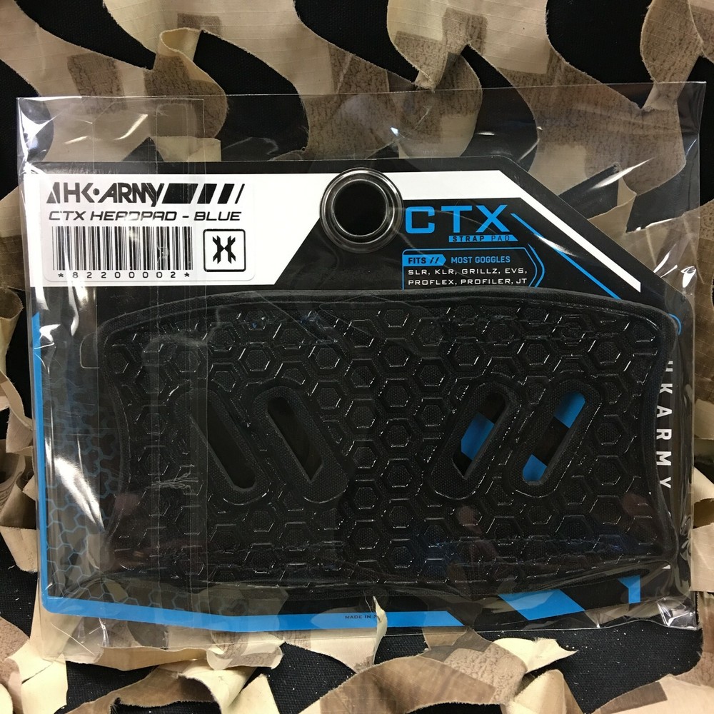New HK Army Universal CTX Goggle Strap Pad - Blue/Black